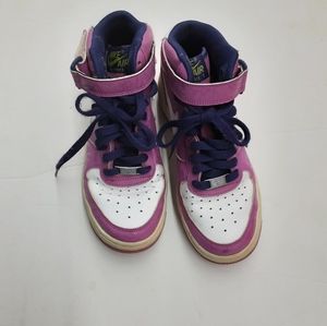 Nike Air Force 1 Girls Pink High Tops Size 5
